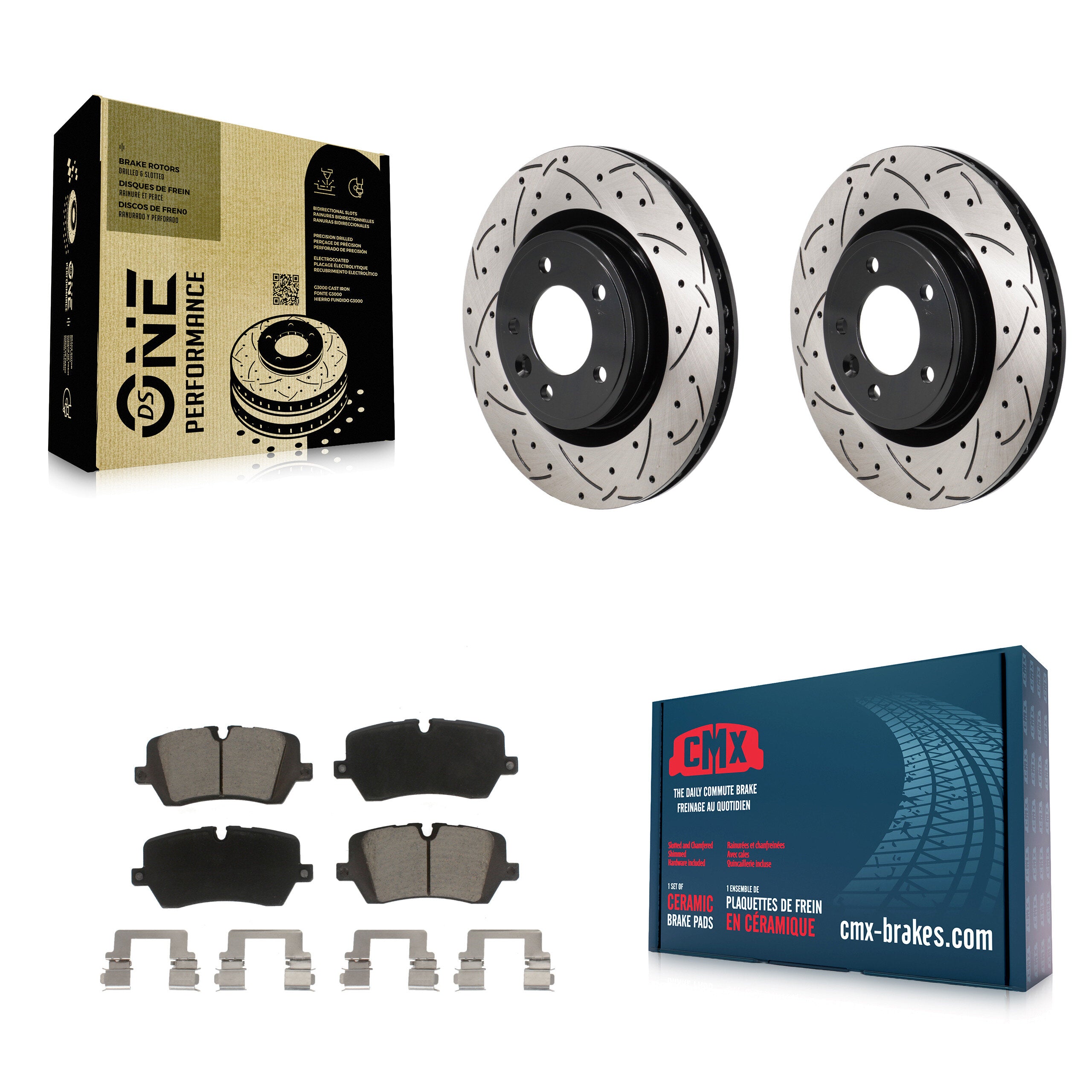 Transit Auto KDC-101273 Disc Brake Kit for 2018-2024 Land Rover Discovery, Land Rover Range Rover - Rear product image