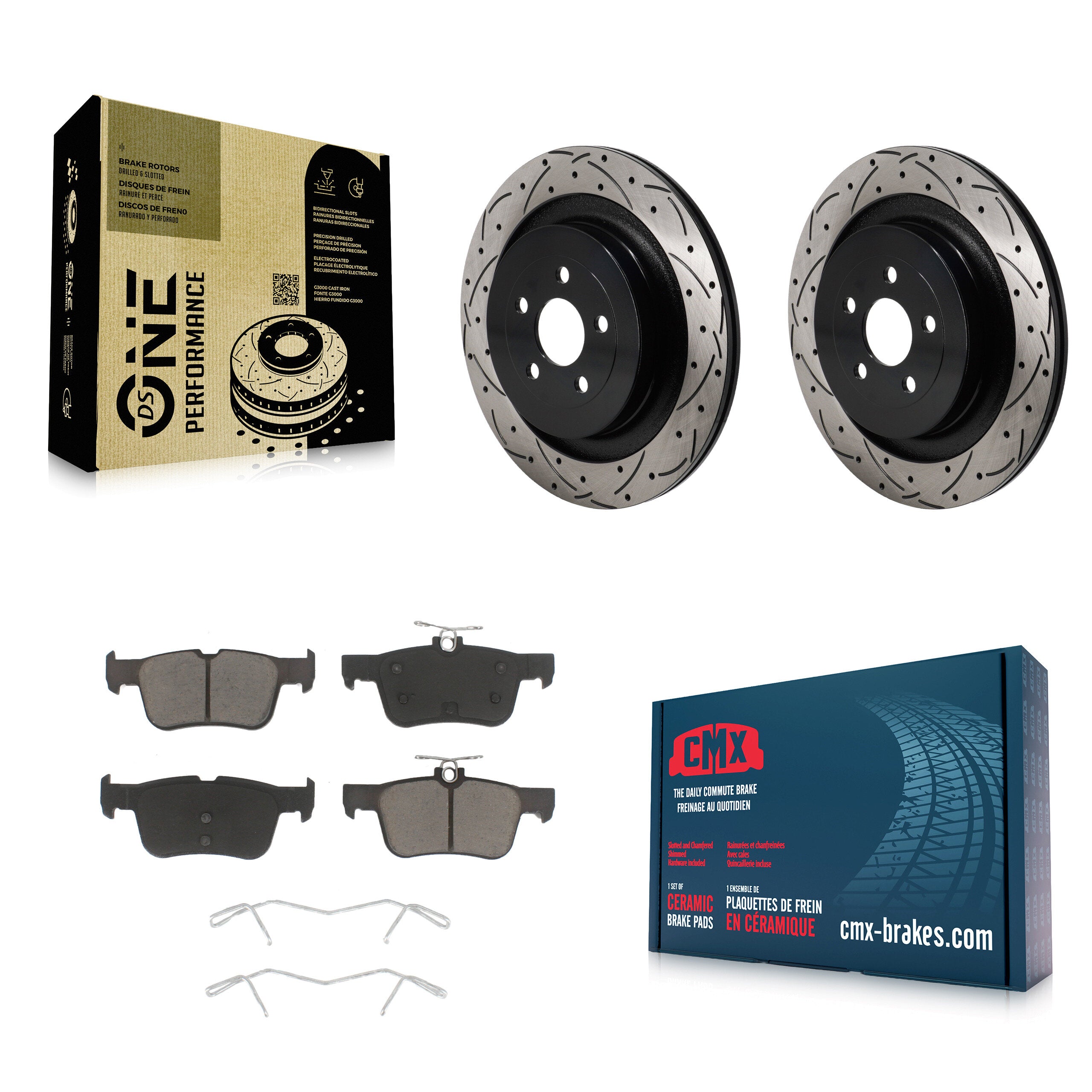 Transit Auto KDC-101274 Disc Brake Kit for 2019-2023 Ford Edge, Lincoln Nautilus - Rear product image