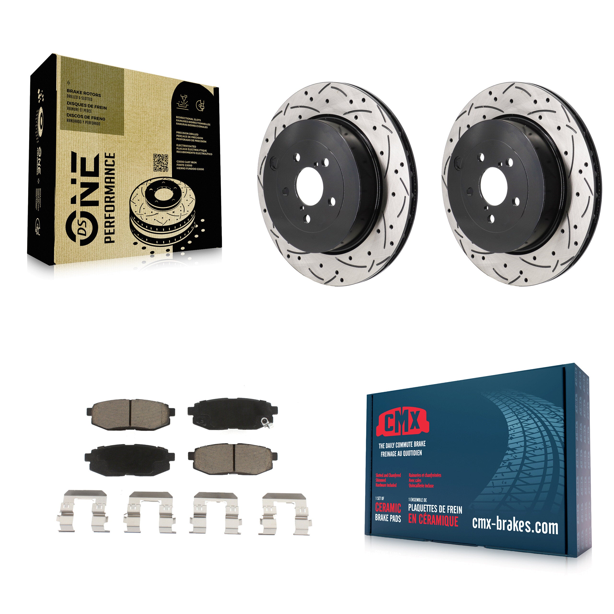 Transit Auto KDC-101276 Disc Brake Kit for 2017-2019 Toyota 86, Subaru BRZ - Rear product image
