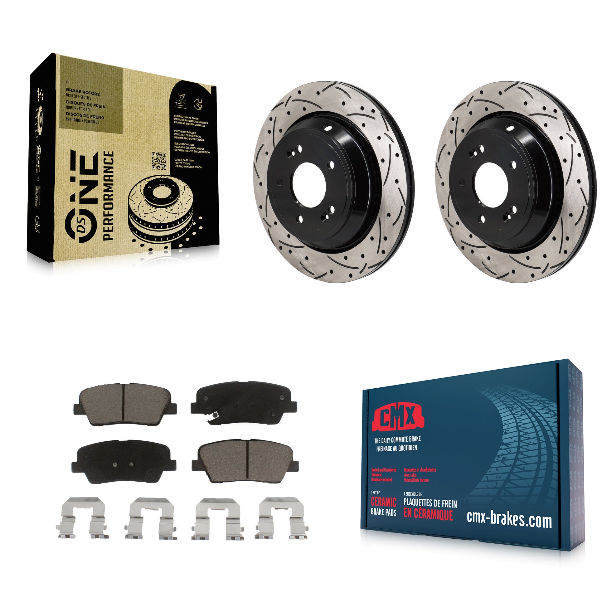 Transit Auto KDC-101280 Disc Brake Kit for 2011-2017 Kia K900, Hyundai Equus - Rear product image