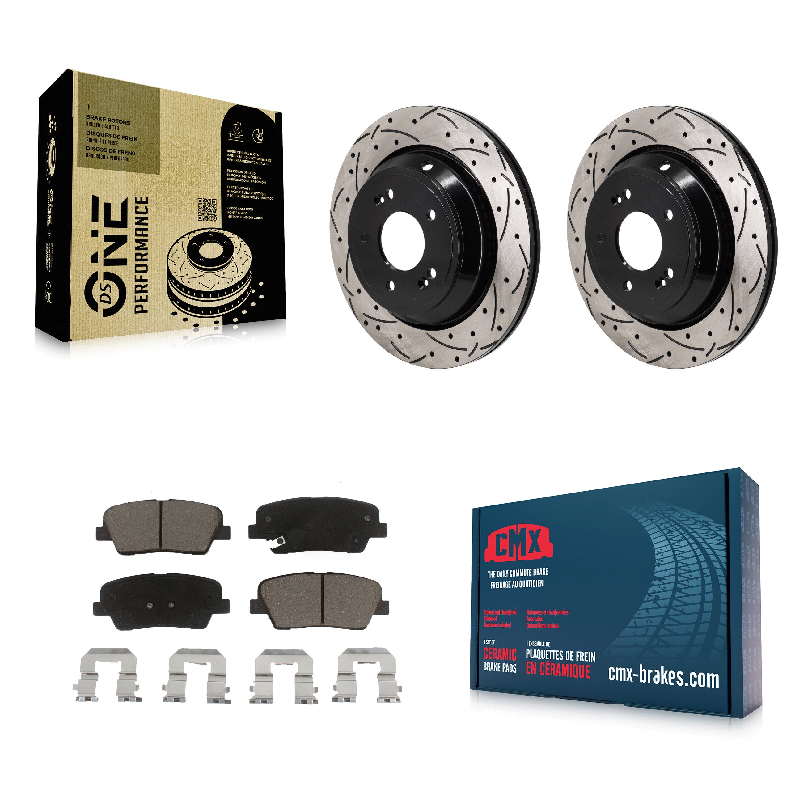 Transit Auto KDC-101280 Disc Brake Kit for 2011-2017 Kia K900, Hyundai Equus - Rear product image