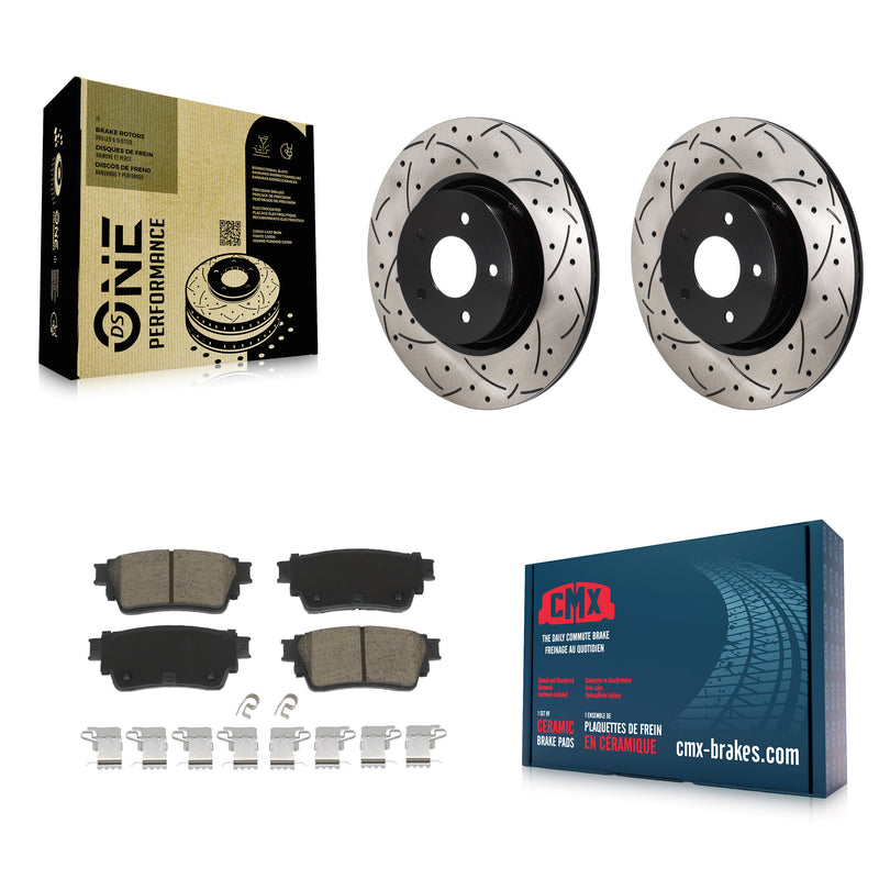 Transit Auto KDC-101285 Disc Brake Kit for 2022-2023 INFINITI QX60, Mitsubishi Outlander, Nissan Pathfinder - Rear product image