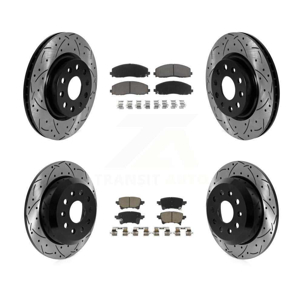 Transit Auto KDC-101288 Disc Brake Kit for 2021 Jeep Wrangler - Front and Rear product image