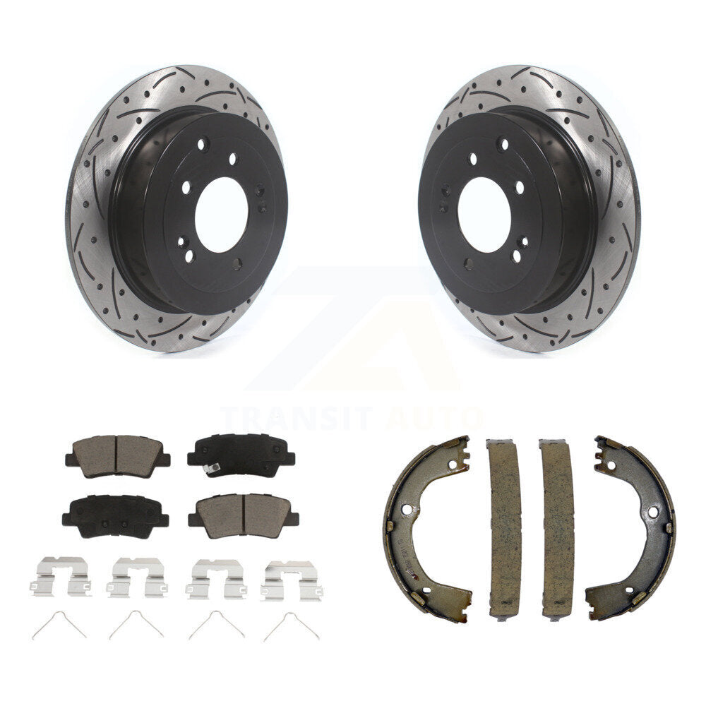 Transit Auto KDC-101306 Disc Brake Kit for 2016-2022 Hyundai Tucson, Kia Sportage - Rear product image