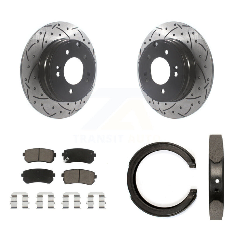Transit Auto KDC-101307 Disc Brake Kit for 2014-2017 Hyundai Tucson, Hyundai Sonata, Kia Cadenza - Rear product image