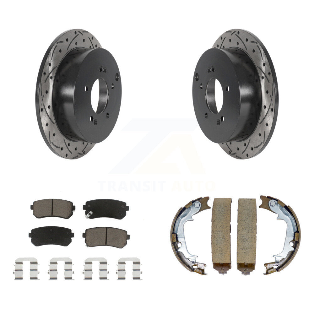 Transit Auto KDC-101308 Disc Brake Kit for 2010-2016 Kia Sportage, Hyundai Tucson - Rear product image