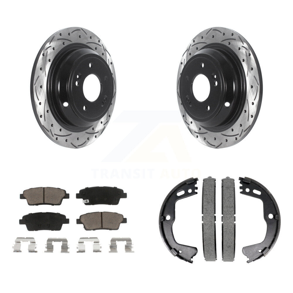 Transit Auto KDC-101311 Disc Brake Kit for 2015-2017 Genesis G80, Hyundai Genesis - Rear product image