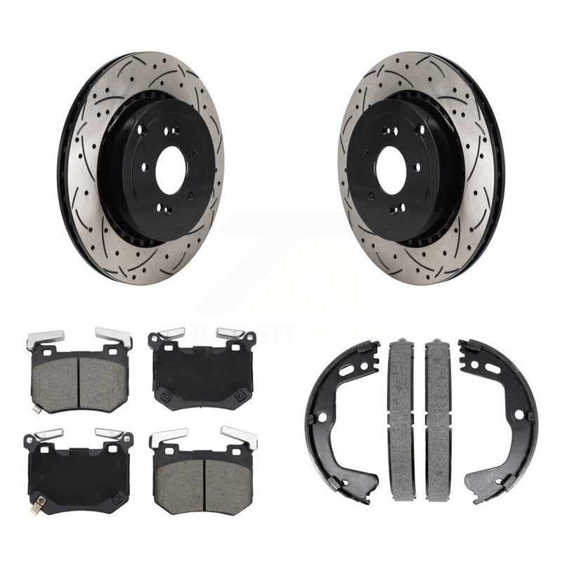 Transit Auto KDC-101315 Disc Brake Kit for 2018-2021 Genesis G70, Kia Stinger - Rear product image