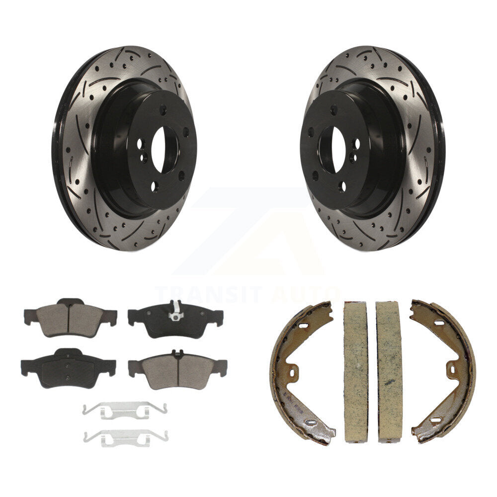 Transit Auto KDC-101323 Disc Brake Kit for 2010-2016 Mercedes-Benz E350, Mercedes-Benz E400, Mercedes-Benz CLS400 - Rear product image