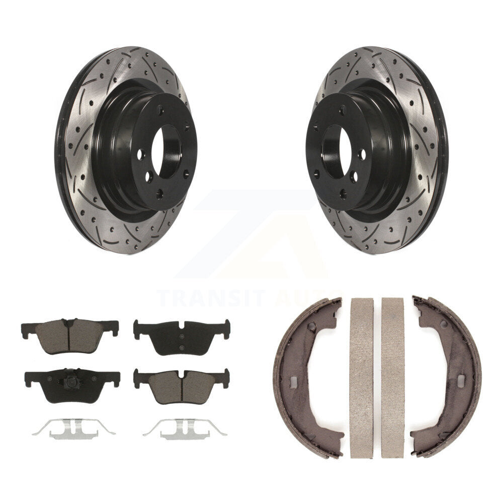Transit Auto KDC-101334 Disc Brake Kit for 2012-2021 BMW 230i, BMW 230i xDrive, BMW 320i & more - Rear product image