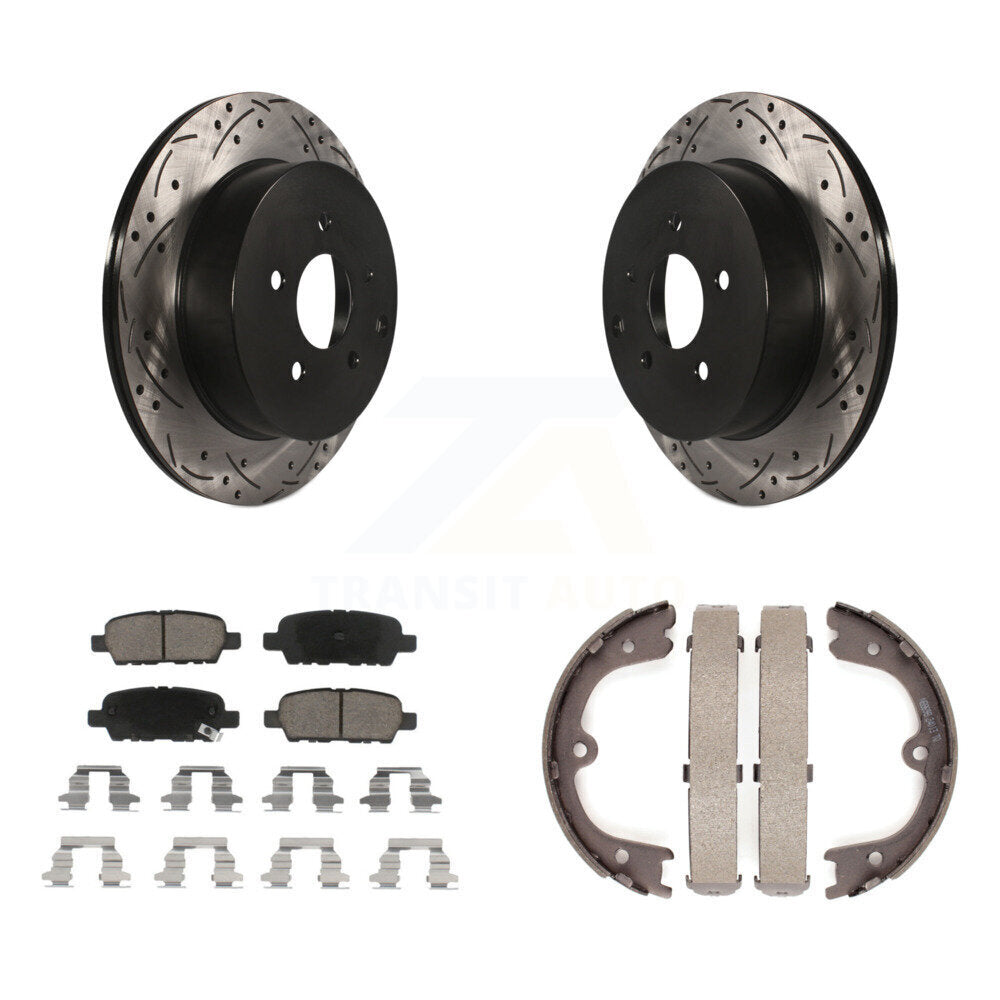 Transit Auto KDC-101353 Disc Brake Kit for 2003-2016 INFINITI Q70, INFINITI Q70L, INFINITI QX70 & more - Rear product image
