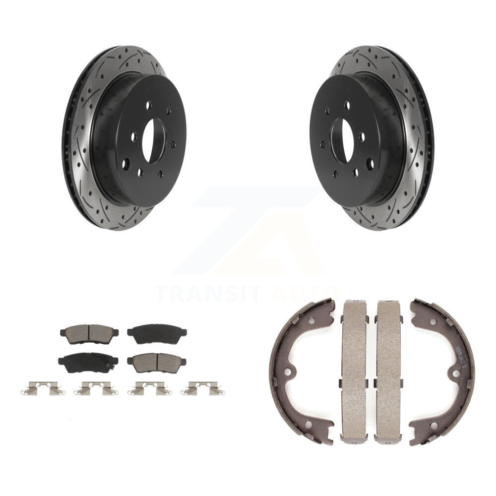 Transit Auto KDC-101355 Disc Brake Kit for 2005-2023 Nissan Xterra, Nissan Frontier - Rear product image