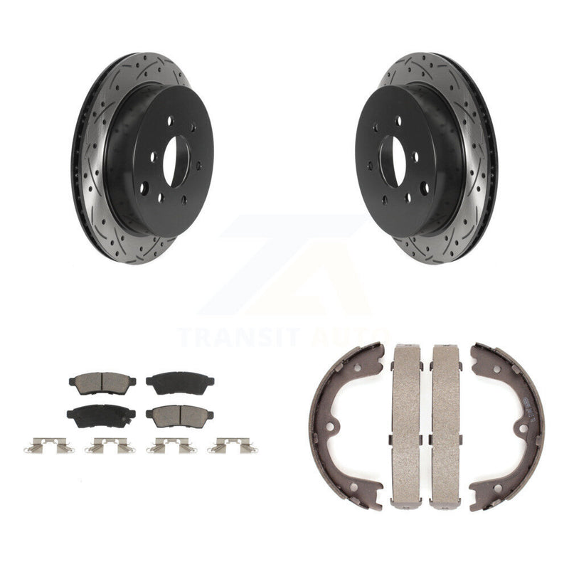 Transit Auto KDC-101355 Disc Brake Kit for 2005-2023 Nissan Xterra, Nissan Frontier - Rear product image