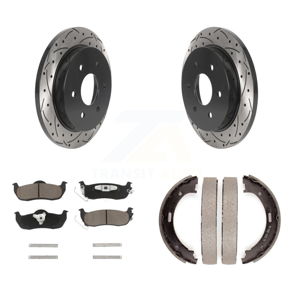 Transit Auto KDC-101357 Disc Brake Kit for 2004-2014 Nissan Armada, INFINITI QX56, Nissan TITAN - Rear product image