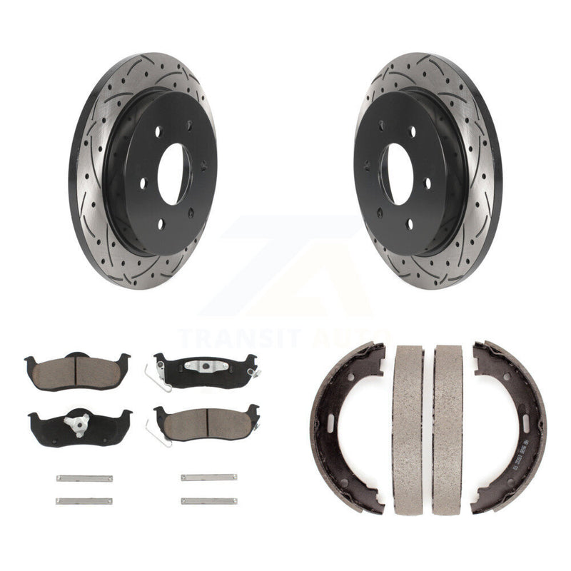 Transit Auto KDC-101357 Disc Brake Kit for 2004-2014 Nissan Armada, INFINITI QX56, Nissan TITAN - Rear product image