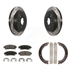 Transit Auto KDC-101358 Disc Brake Kit for 2007-2017 GMC Acadia Limited, Chevrolet Traverse, Buick Enclave & more - Rear product image