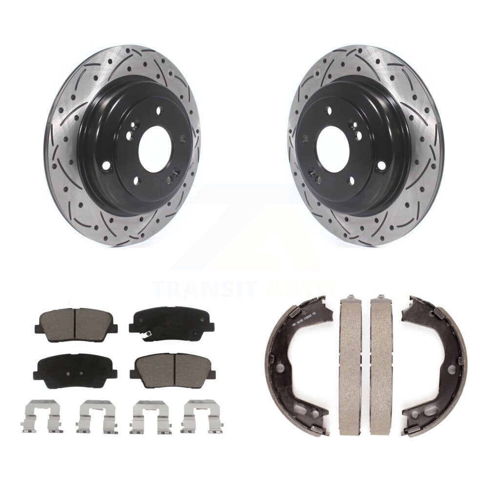 Transit Auto KDC-101368 Disc Brake Kit for 2010-2016 Hyundai Genesis Coupe - Rear product image