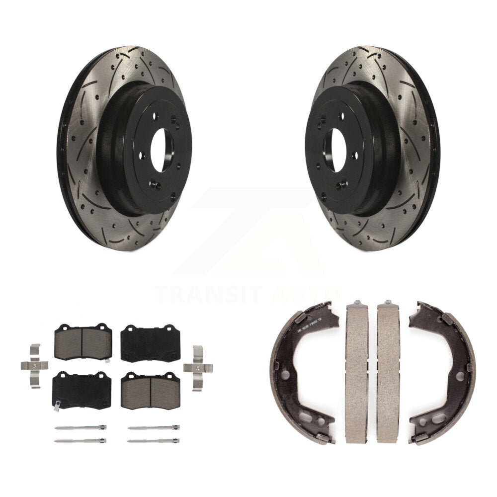 Transit Auto KDC-101369 Disc Brake Kit for 2010-2016 Hyundai Genesis Coupe - Rear product image
