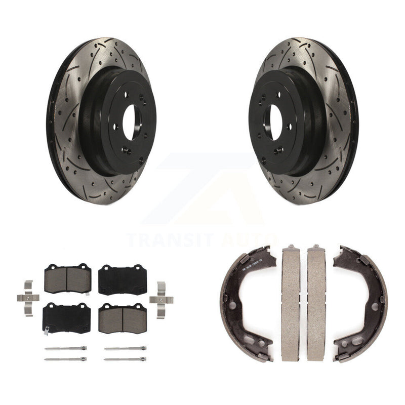 Transit Auto KDC-101369 Disc Brake Kit for 2010-2016 Hyundai Genesis Coupe - Rear product image