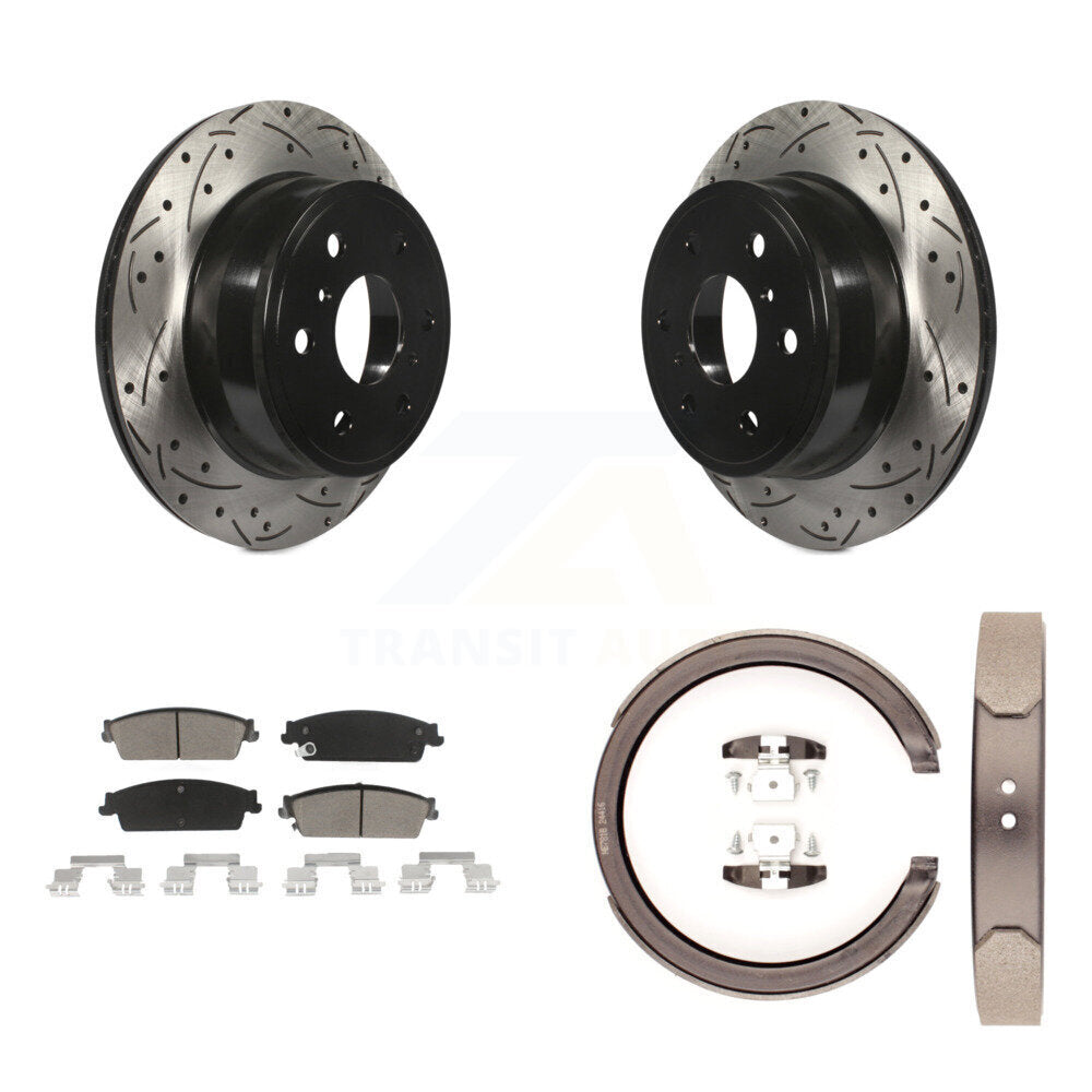 Transit Auto KDC-101373 Disc Brake Kit for 2007-2014 Chevrolet Silverado 1500, Cadillac Escalade, Cadillac Escalade ESV & more - Rear product image