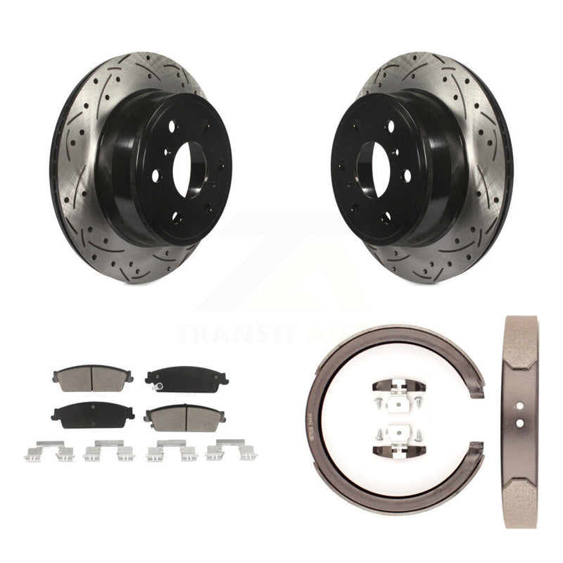 Transit Auto KDC-101373 Disc Brake Kit for 2007-2014 Chevrolet Silverado 1500, Cadillac Escalade, Cadillac Escalade ESV & more - Rear product image