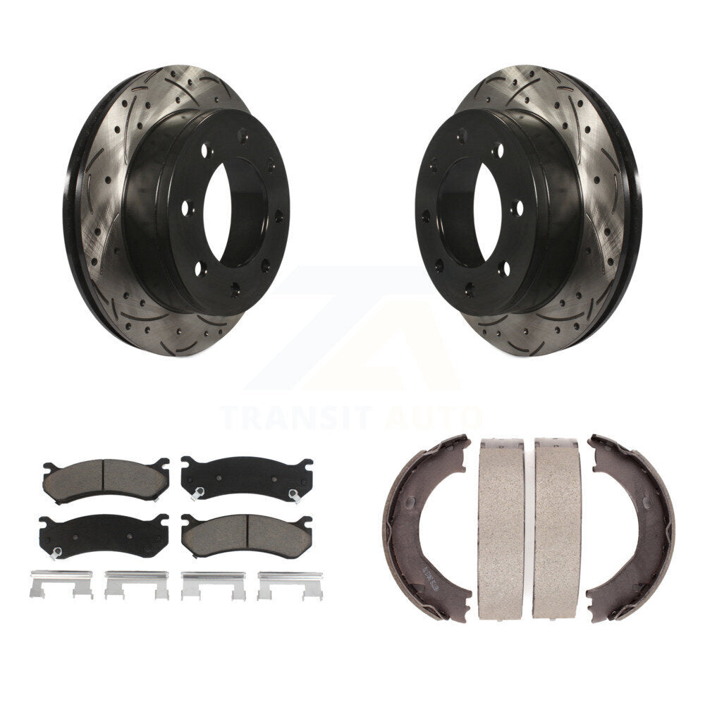 Transit Auto KDC-101375 Disc Brake Kit for 1999-2009 Chevrolet Silverado 1500 HD Classic, Chevrolet Suburban 2500, GMC Sierra 1500 HD Classic & more - Rear product image