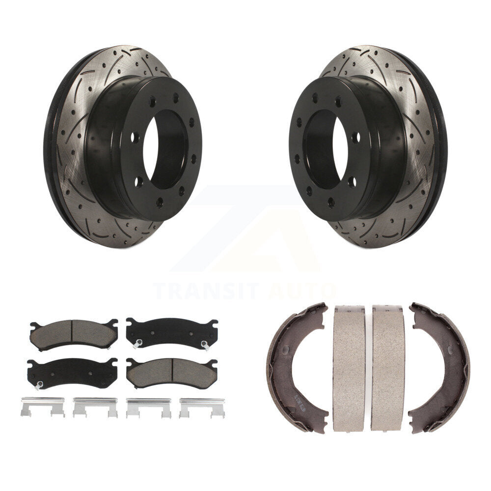Transit Auto KDC-101376 Disc Brake Kit for 1999-2010 Chevrolet Suburban 2500, GMC Sierra 3500 HD, GMC Yukon XL 2500 & more - Rear product image