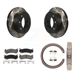 Transit Auto KDC-101377 Disc Brake Kit for 2001-2006 Chevrolet Silverado 1500 HD, GMC Sierra 1500 HD, GMC Sierra 2500 & more - Rear product image