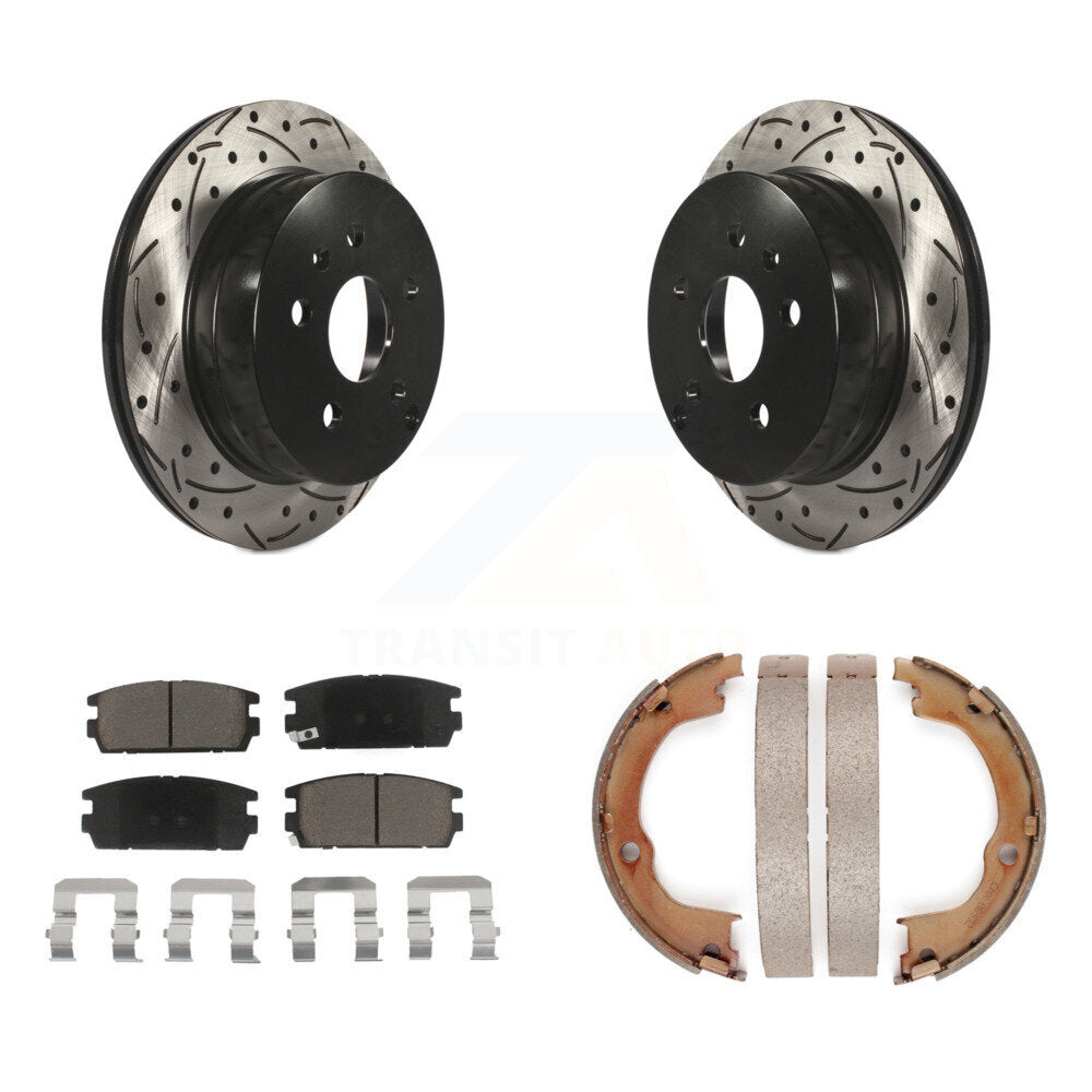 Transit Auto KDC-101380 Disc Brake Kit for 2010-2017 Chevrolet Equinox, GMC Terrain - Rear product image