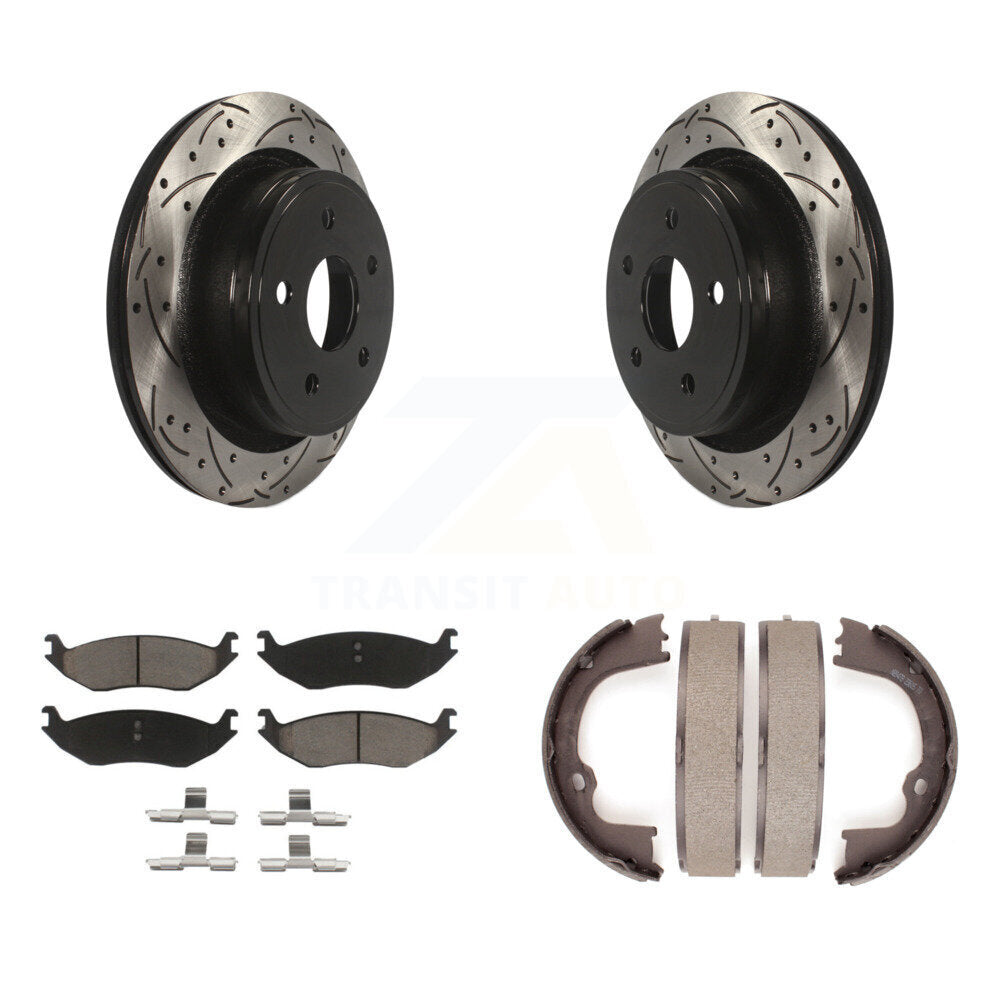 Transit Auto KDC-101381 Disc Brake Kit for 2007-2021 Ram 1500 Classic, Ram 1500, Chrysler Aspen & more - Rear product image