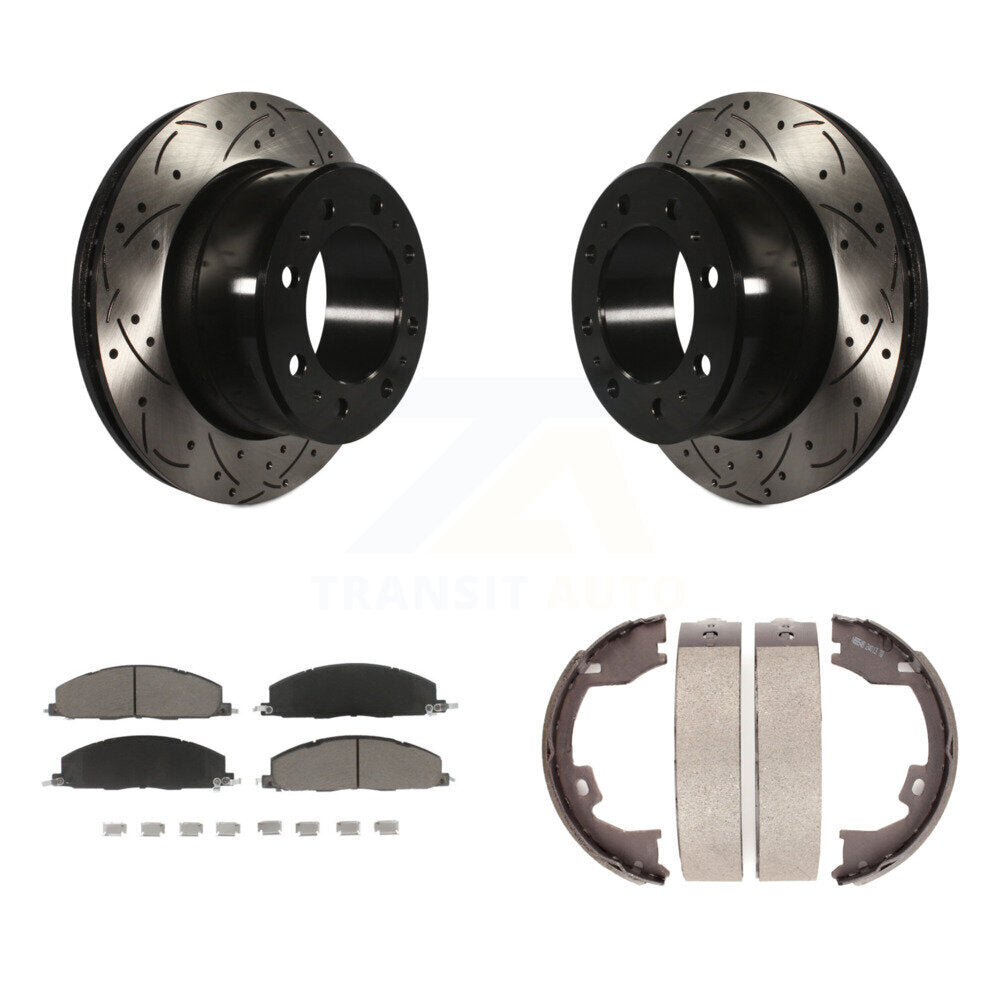 Transit Auto KDC-101382 Disc Brake Kit for 2009-2018 Ram 1500, Ram 2500, Ram 3500 & more - Rear product image