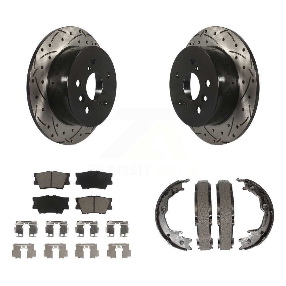 Transit Auto KDC-101389 Disc Brake Kit for 2012-2018 Lexus ES350, Lexus ES300h, Toyota Avalon & more - Rear product image