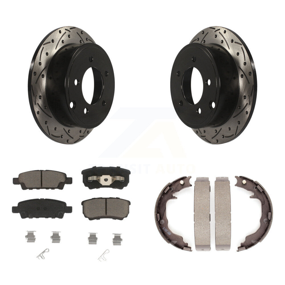 Transit Auto KDC-101391 Disc Brake Kit for 2007-2017 Jeep Compass, Jeep Patriot, Mitsubishi Lancer & more - Rear product image