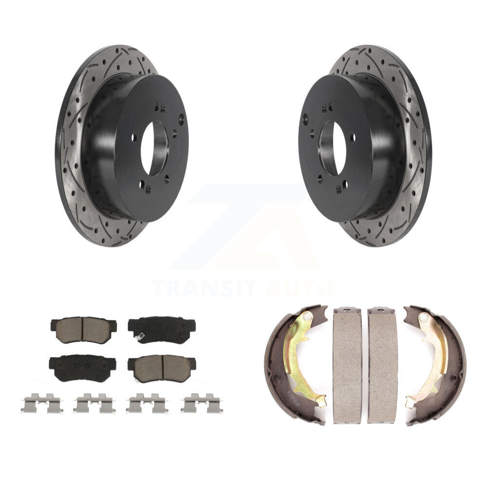 Transit Auto KDC-101398 Disc Brake Kit for 2001-2010 Hyundai Tucson, Kia Sportage, Hyundai Santa Fe - Rear product image