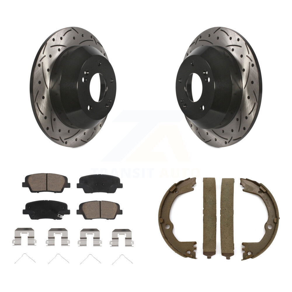 Transit Auto KDC-101417 Disc Brake Kit for 2017-2019 Hyundai Santa Fe XL, Hyundai Santa Fe, Hyundai Santa Fe Sport - Rear product image