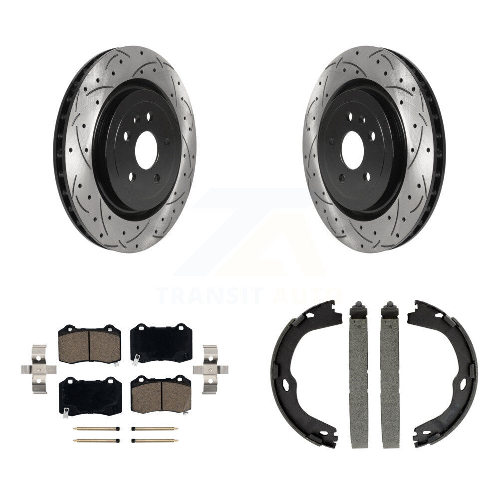 Transit Auto KDC-101418 Disc Brake Kit for 2016-2023 Chevrolet Camaro, Cadillac CTS - Rear product image