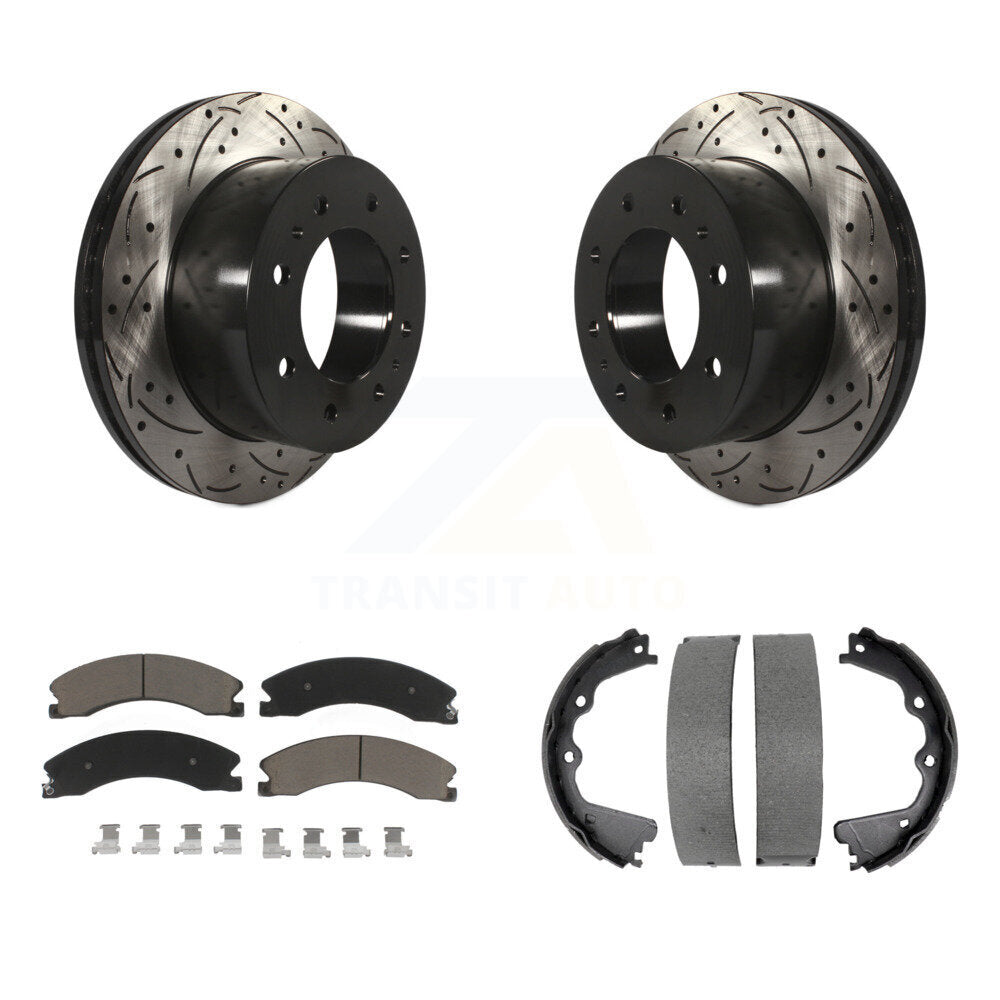 Transit Auto KDC-101421 Disc Brake Kit for 2011-2019 Chevrolet Suburban 3500 HD, Chevrolet Silverado 2500 HD, GMC Sierra 2500 HD - Rear product image