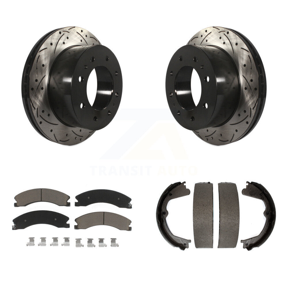 Transit Auto KDC-101422 Disc Brake Kit for 2011-2019 GMC Sierra 2500 HD, Chevrolet Suburban 3500 HD, Chevrolet Silverado 2500 HD - Rear product image