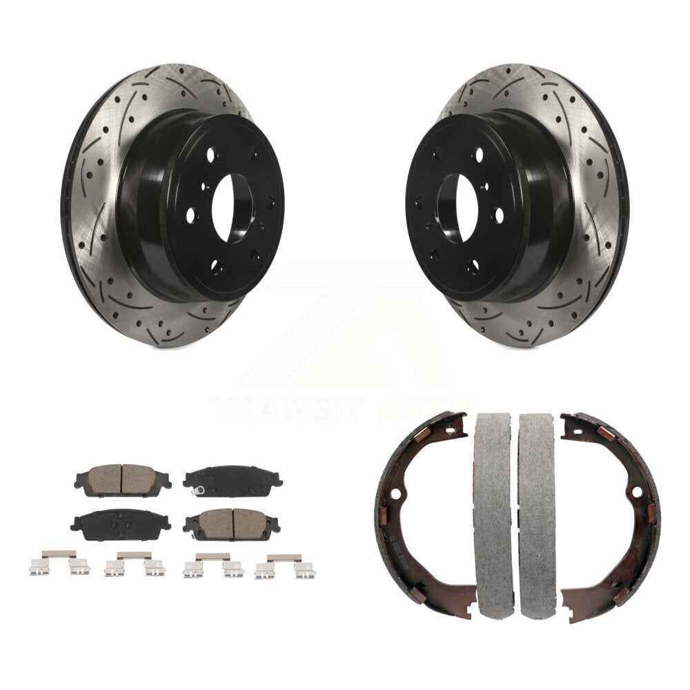 Transit Auto KDC-101423 Disc Brake Kit for 2014-2020 Chevrolet Suburban, Chevrolet Silverado 1500 LD, GMC Sierra 1500 Limited & more - Rear product image