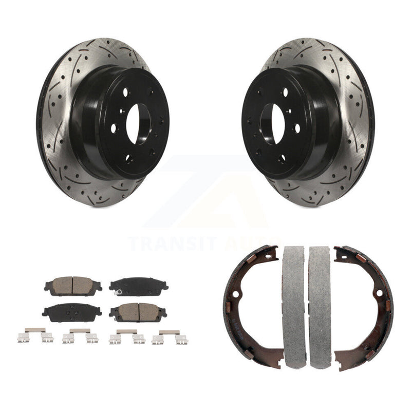 Transit Auto KDC-101423 Disc Brake Kit for 2014-2020 Chevrolet Suburban, Chevrolet Silverado 1500 LD, GMC Sierra 1500 Limited & more - Rear product image