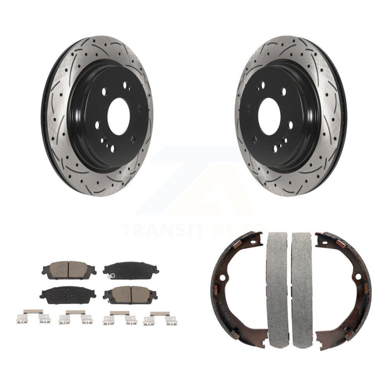 Transit Auto KDC-101425 Disc Brake Kit for 2019 Chevrolet Silverado 1500 LD, GMC Sierra 1500 Limited - Rear product image