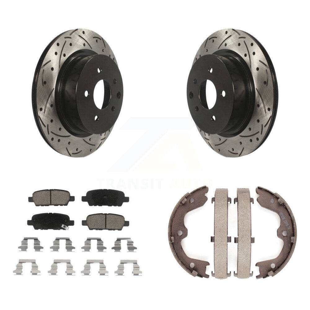 Transit Auto KDC-101429 Disc Brake Kit for 2005-2022 Nissan Maxima, INFINITI QX50, INFINITI EX37 & more - Rear product image