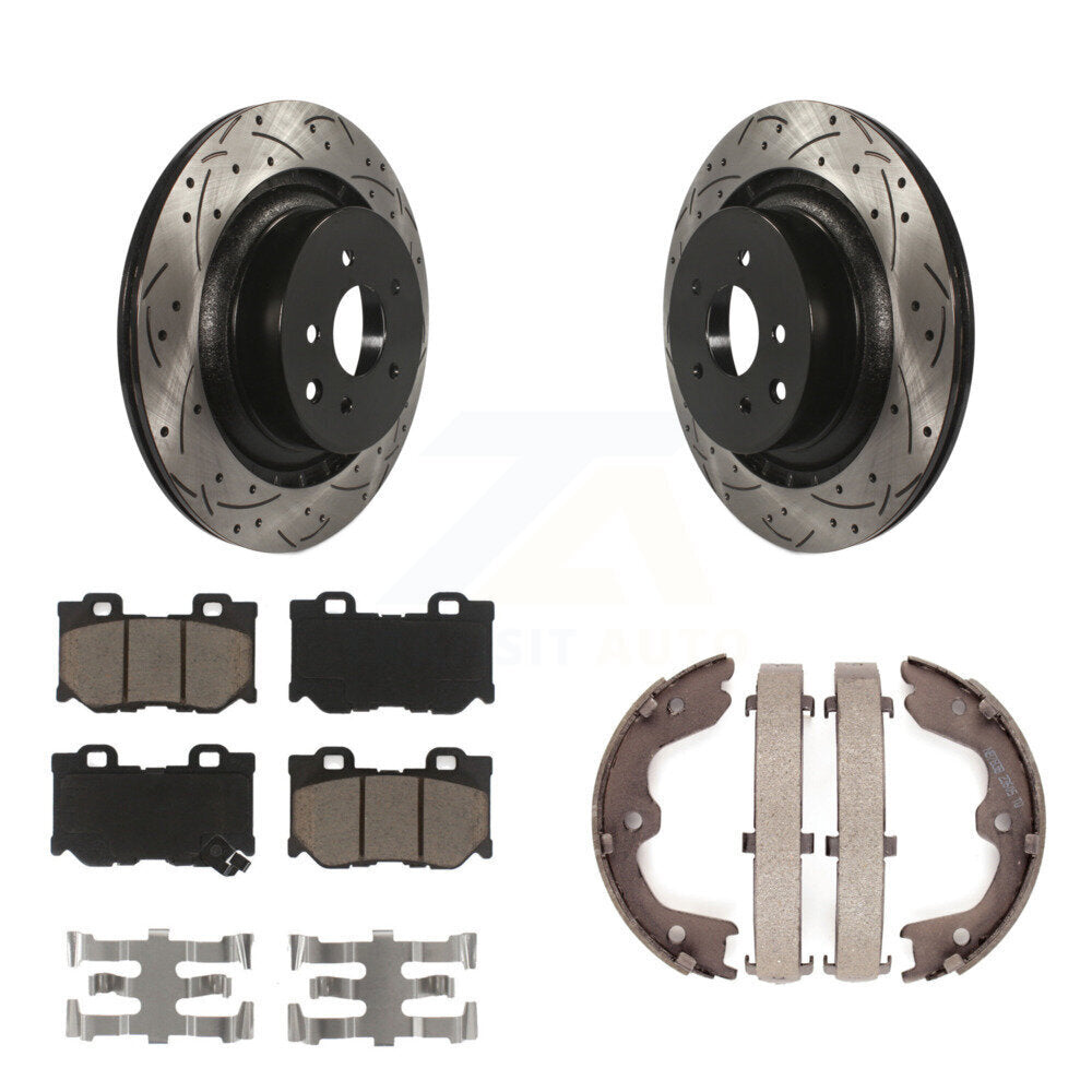 Transit Auto KDC-101430 Disc Brake Kit for 2009-2016 INFINITI Q60, INFINITI G37, Nissan 370Z - Rear product image