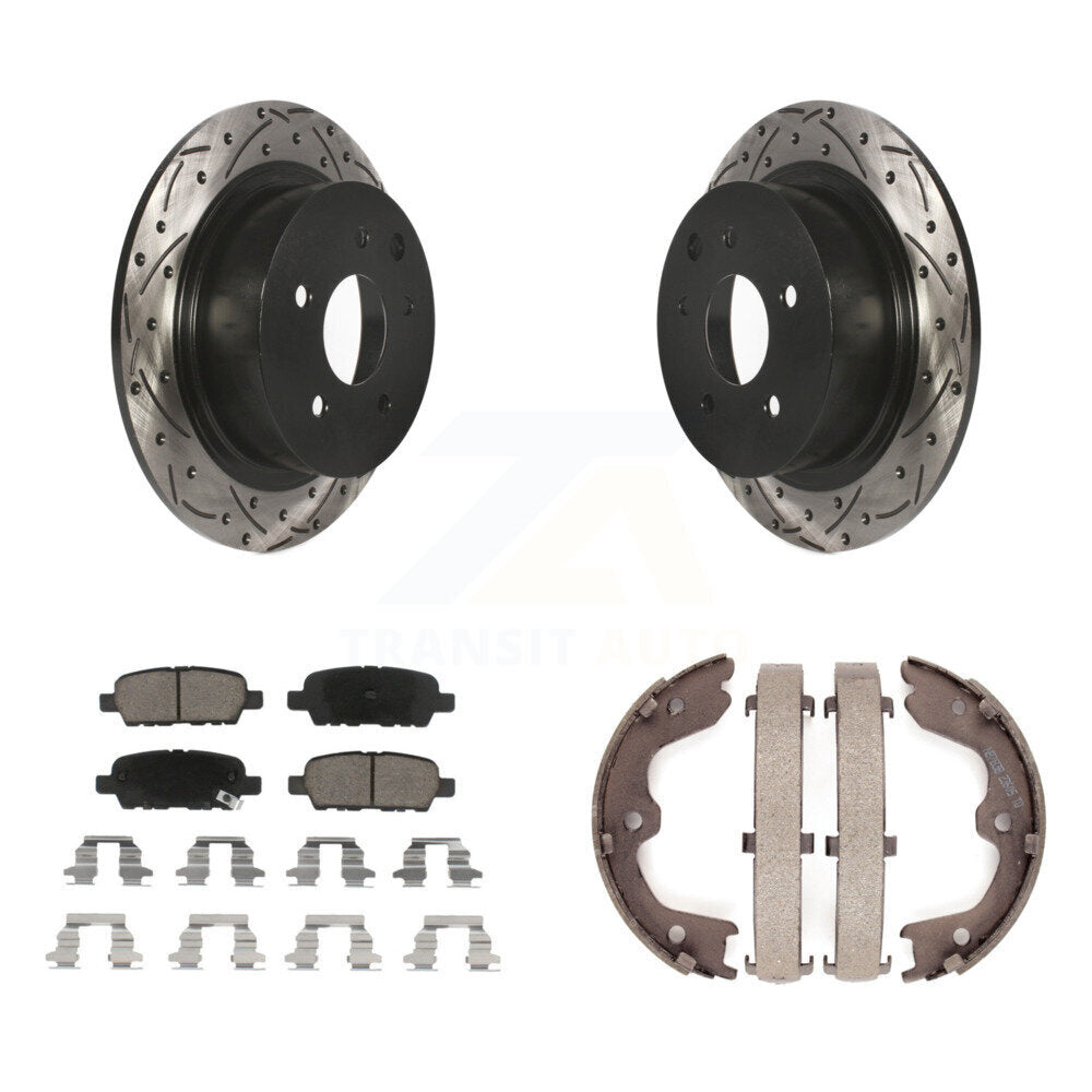 Transit Auto KDC-101431 Disc Brake Kit for 2002-2023 Nissan Altima, Nissan Maxima - Rear product image