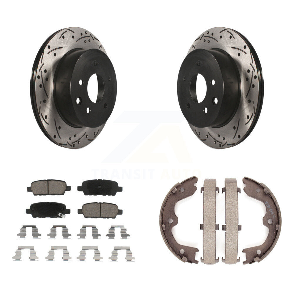 Transit Auto KDC-101437 Disc Brake Kit for 2003-2005 INFINITI G35, Nissan 350Z - Rear product image