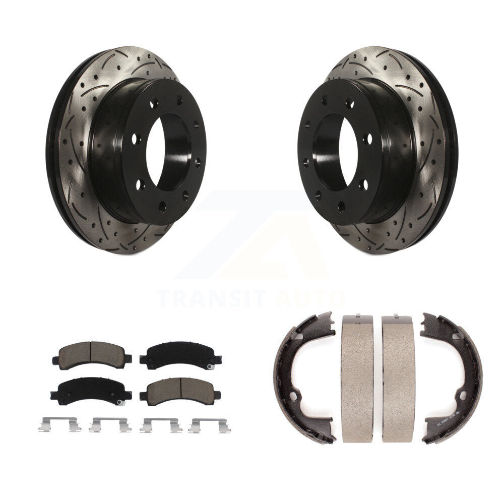 Transit Auto KDC-101438 Disc Brake Kit for 2008-2020 GMC Savana 2500, Chevrolet Express 2500, Chevrolet Express 3500 & more - Rear product image