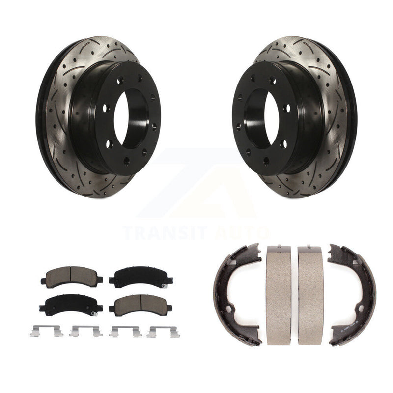 Transit Auto KDC-101438 Disc Brake Kit for 2008-2020 GMC Savana 2500, Chevrolet Express 2500, Chevrolet Express 3500 & more - Rear product image