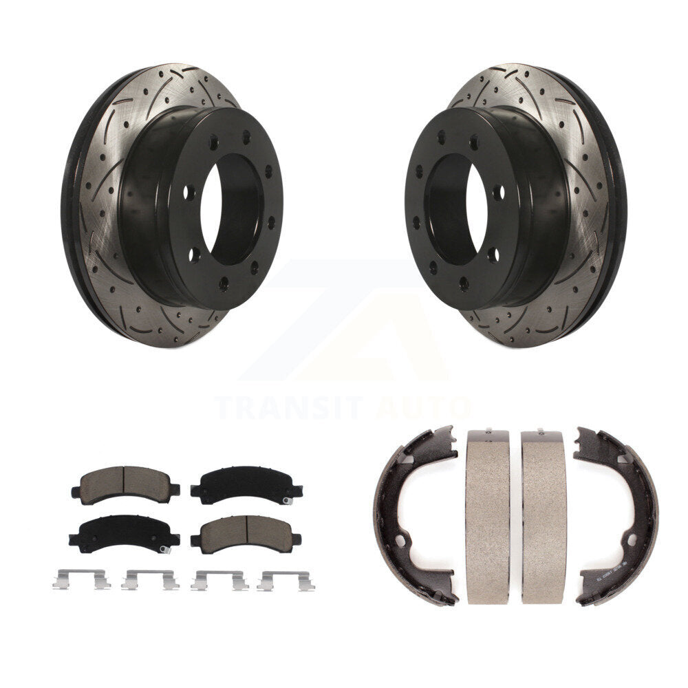 Transit Auto KDC-101439 Disc Brake Kit for 2008-2018 Chevrolet Express 2500, GMC Savana 2500, Chevrolet Express 3500 & more - Rear product image