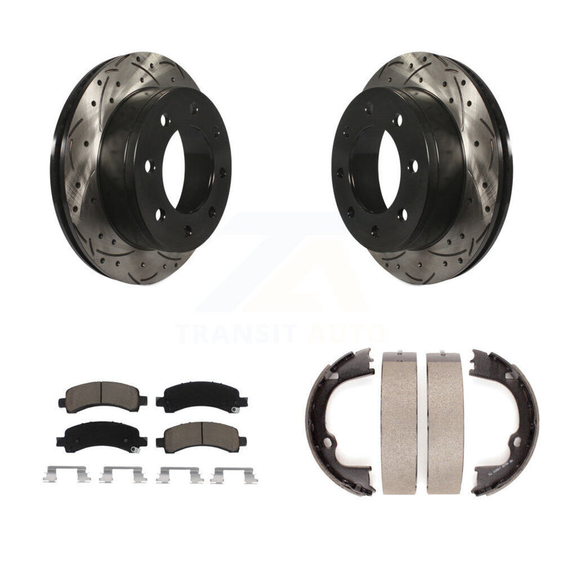 Transit Auto KDC-101444 Disc Brake Kit for 2009-2014 Chevrolet Express 3500, Chevrolet Express 2500, GMC Savana 2500 - Rear product image