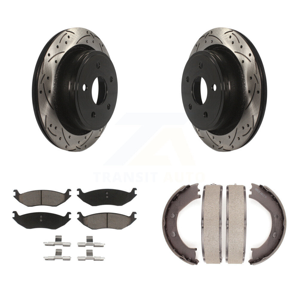 Transit Auto KDC-101454 Disc Brake Kit for 2004-2008 Dodge Ram 1500, Chrysler Aspen, Dodge Durango - Rear product image